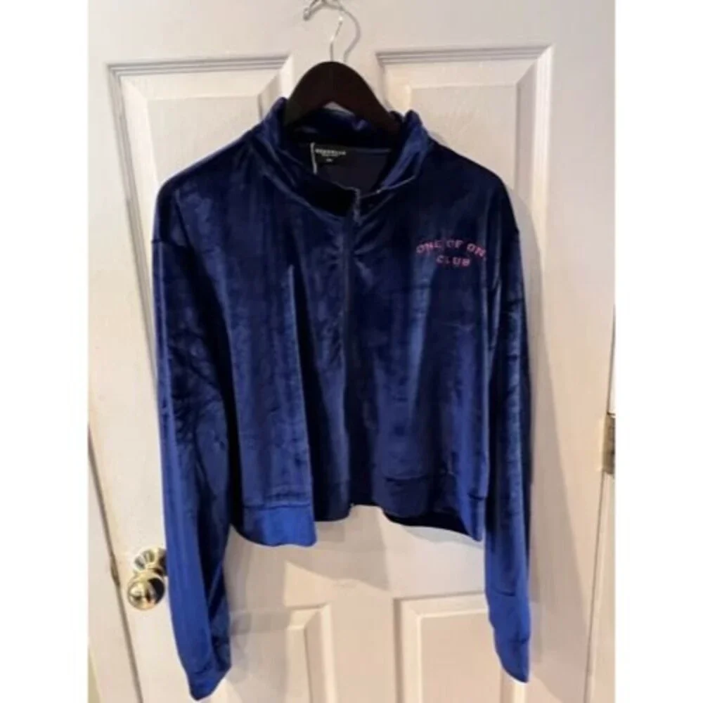 Rebdolls jacket Womens Plus 3X hoodie velour track Zip Up NYC hipster y2k New